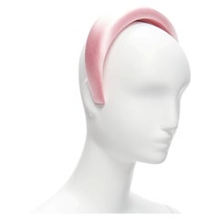PRADA Alice light pink satin oversized padded puffy headband
