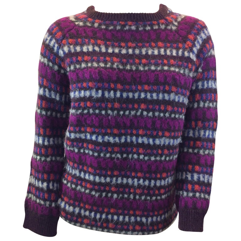 Prada Alpaca Multi-Color Sweater For Sale at 1stDibs