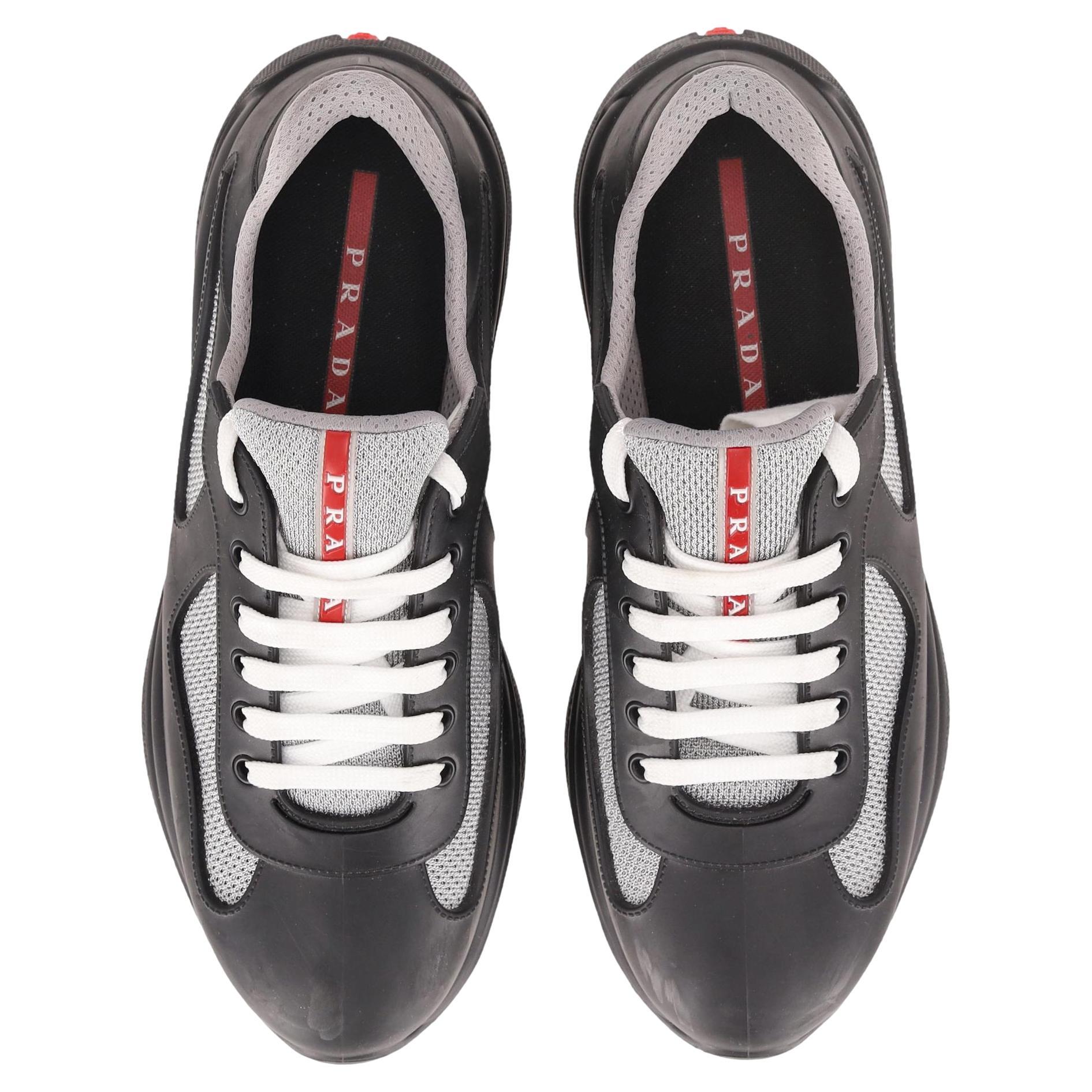 Prada America's Cup Turnschuhe aus Gummi und Mesh