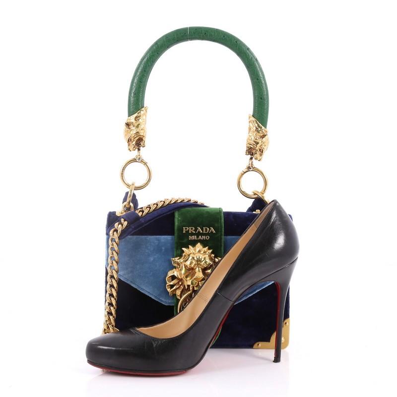 Prada animalier lion head bag best sale