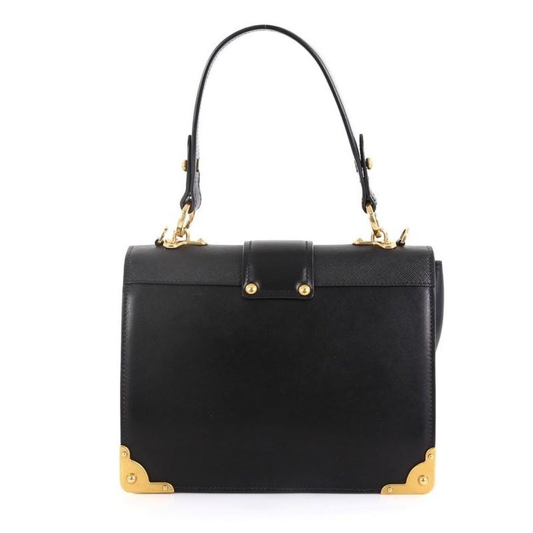 Prada Animalier Cahier Crossbody Bag City Calf and Saffiano Leather Small at 1stDibs