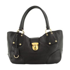 Prada Antic Pushlock Tote Vitello Daino Large