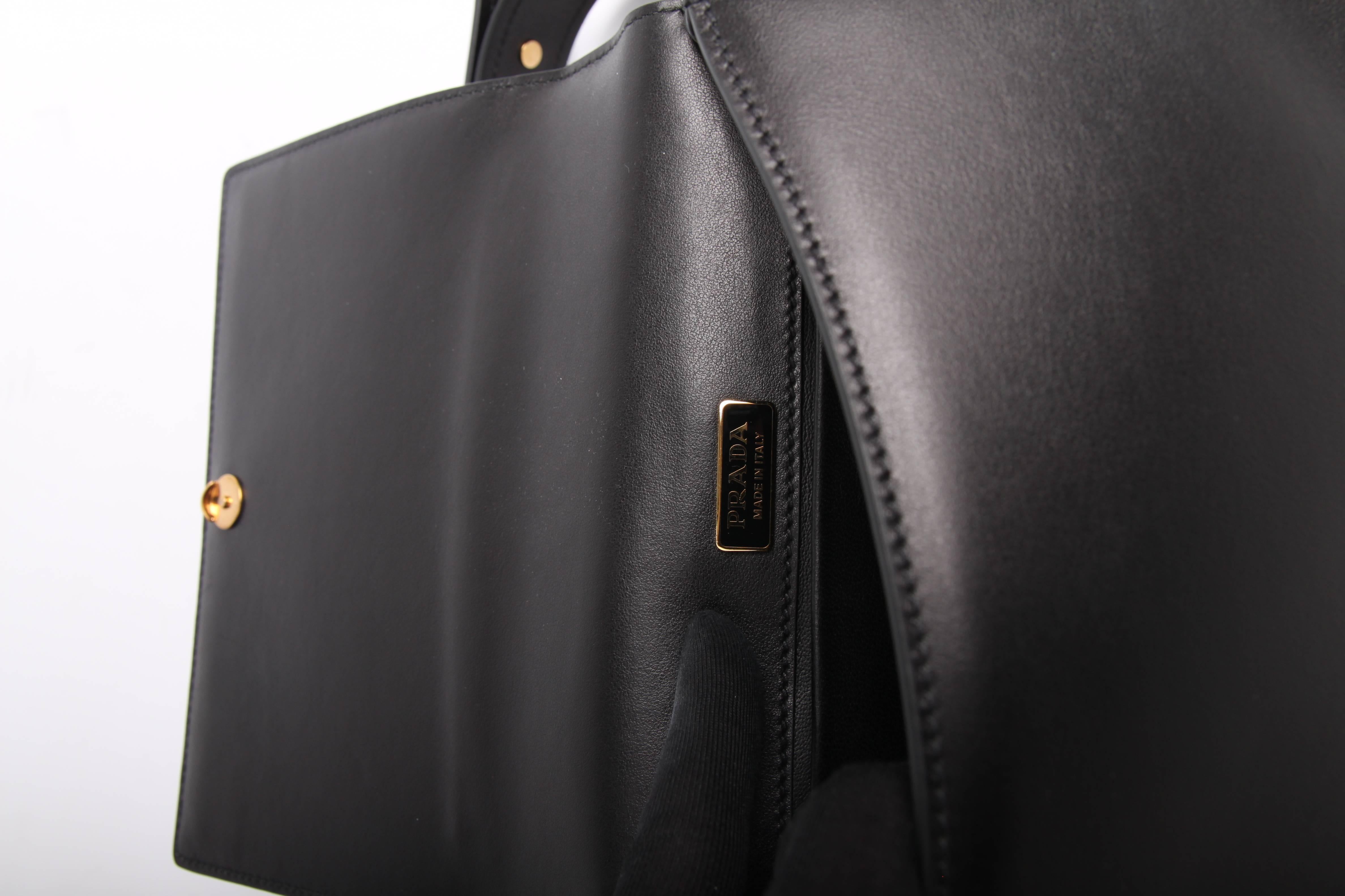 Prada Antic Soft Shoulder Bag - black 2018 5