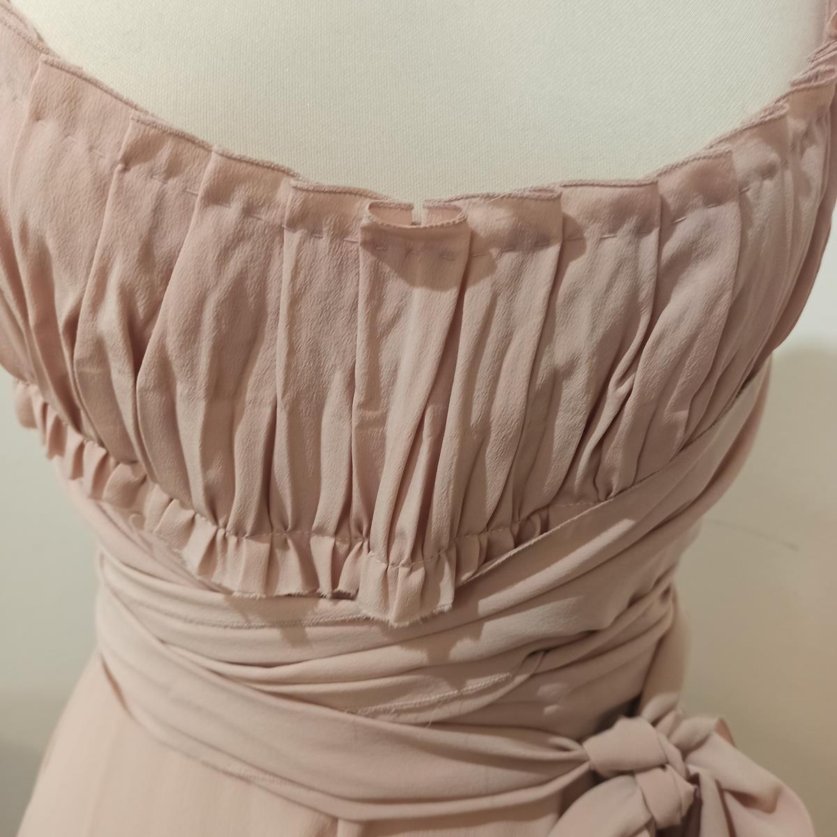 Prada Antik Rose Seidenkleid IT 42 Damen