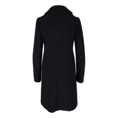 Prada Appliqué Embroidered Wool Coat