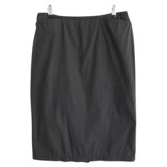 Prada Archival Linea Rossa Sport Black Pencil Skirt