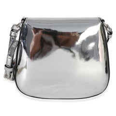 Prada Argento Spazzolato Mini Cleo Flap Bag