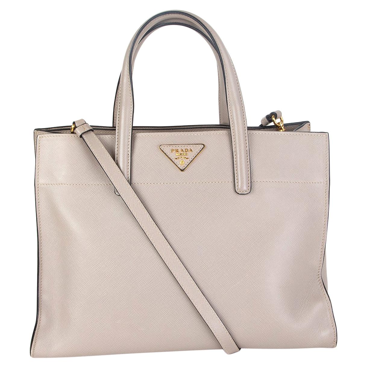 Milan - Soft Leather Tote Bag in Dark Taupe