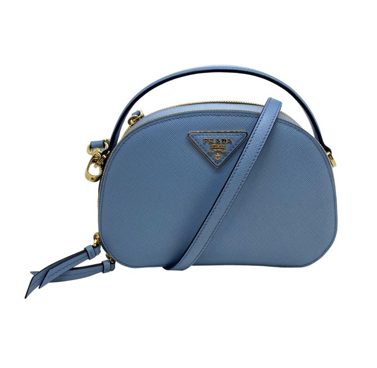 Prada Saffiano Lux Odette Shoulder Bag - Blue Crossbody Bags, Handbags -  PRA773763