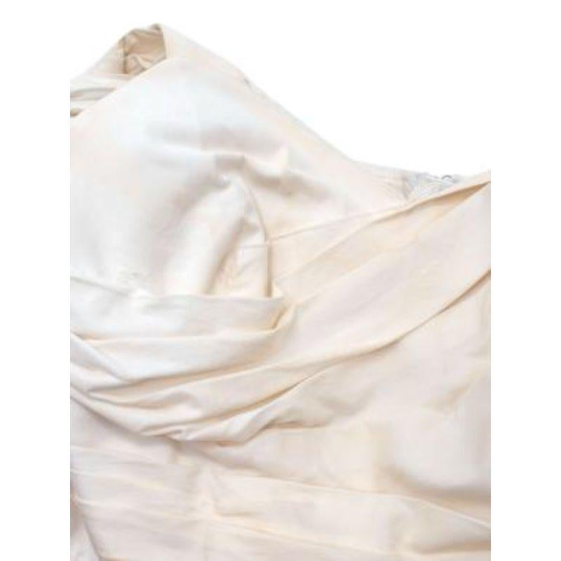 Women's Prada asymmetric pleated cotton poplin dress For Sale