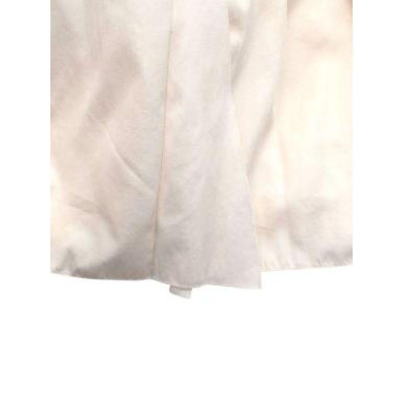 Prada asymmetric pleated cotton poplin dress For Sale 2