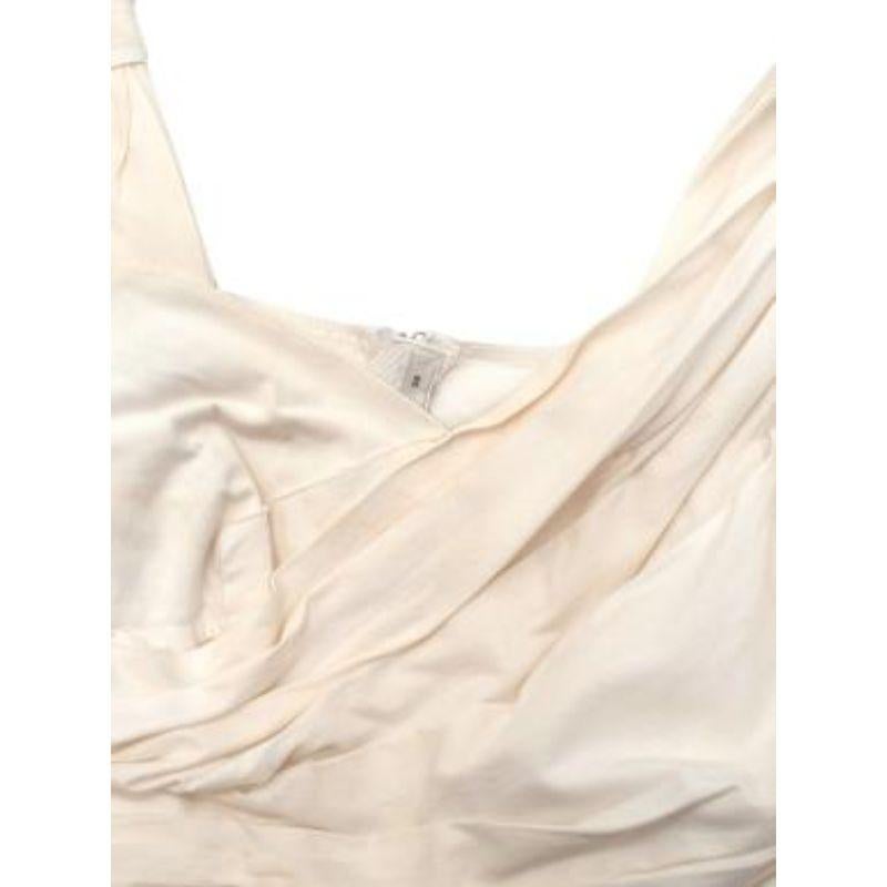 Prada asymmetric pleated cotton poplin dress For Sale 3