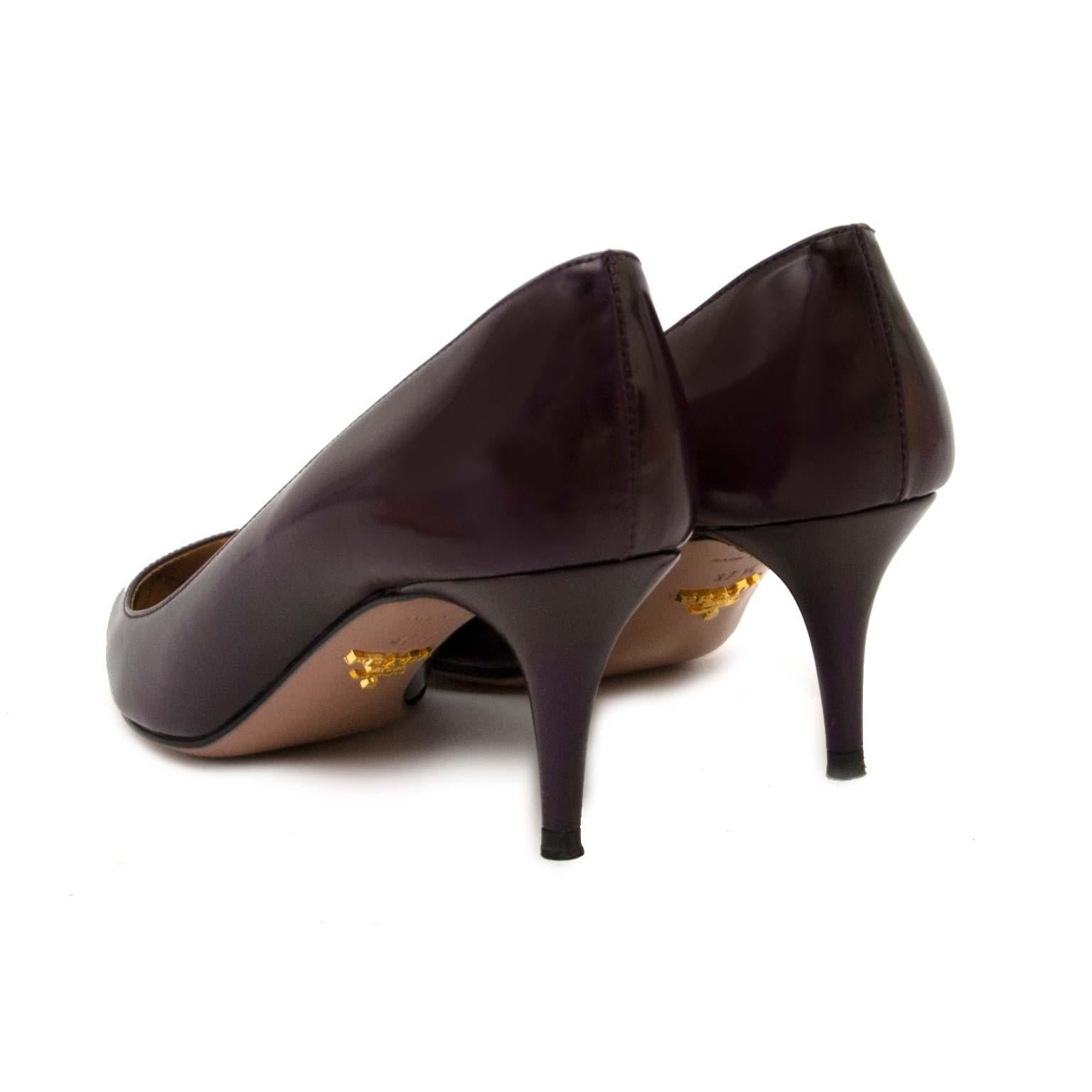 aubergine pumps