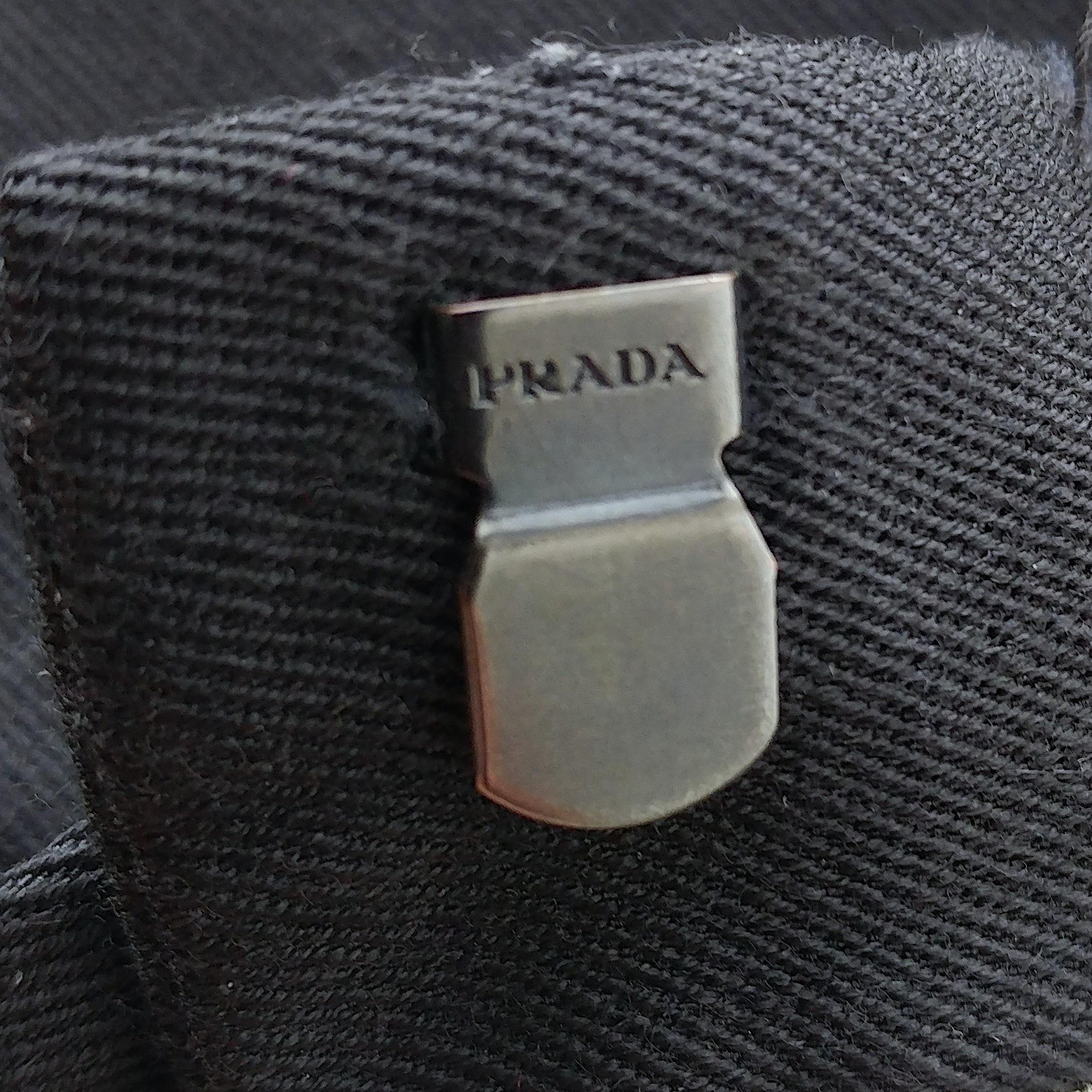 PRADA - Authentische dunkelblaue Reithosen mit Lederapplikationen  Größe 8US 40EU im Angebot 1