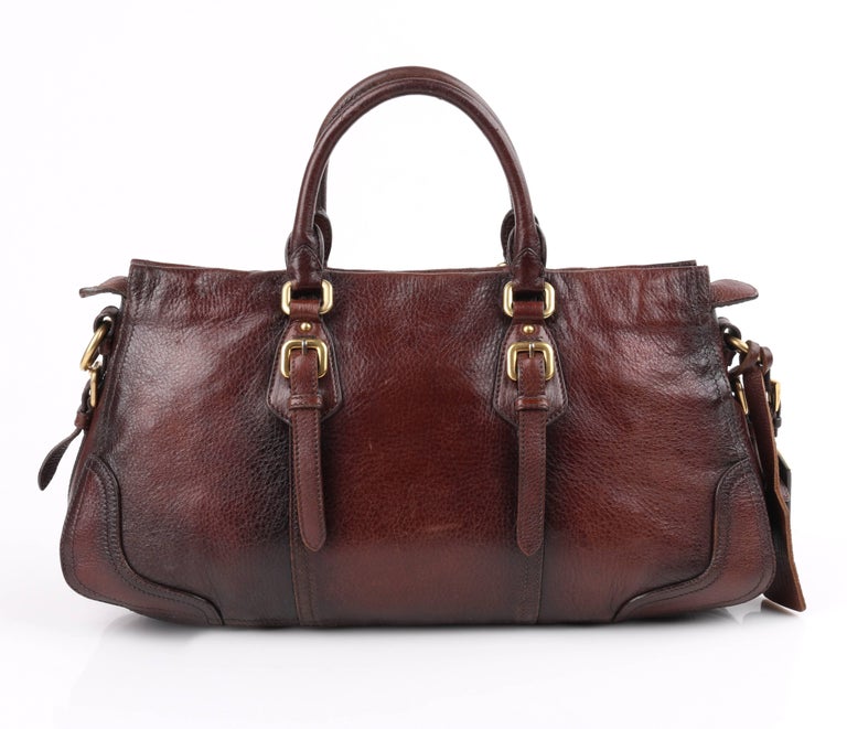 PRADA CERVO ANTIK 鹿革 レザー ボストンバッグ 格安
