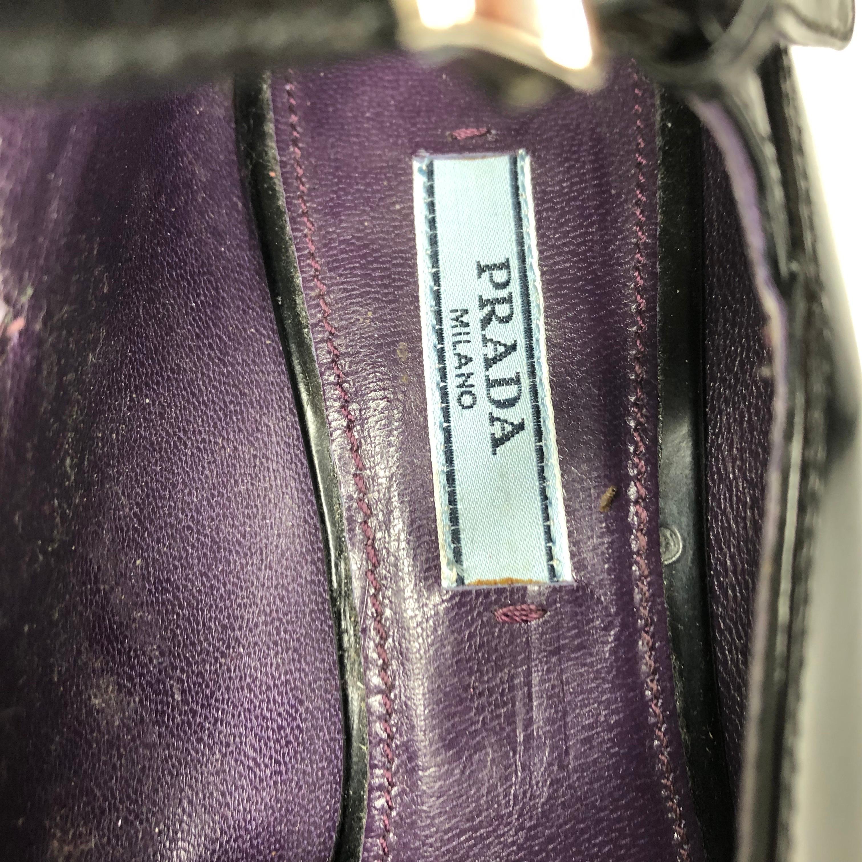 Prada AW2012 Laufsteg Moira Rose Maryjane Gummi Cap Toe Absatz Pumps 38.5 im Angebot 3