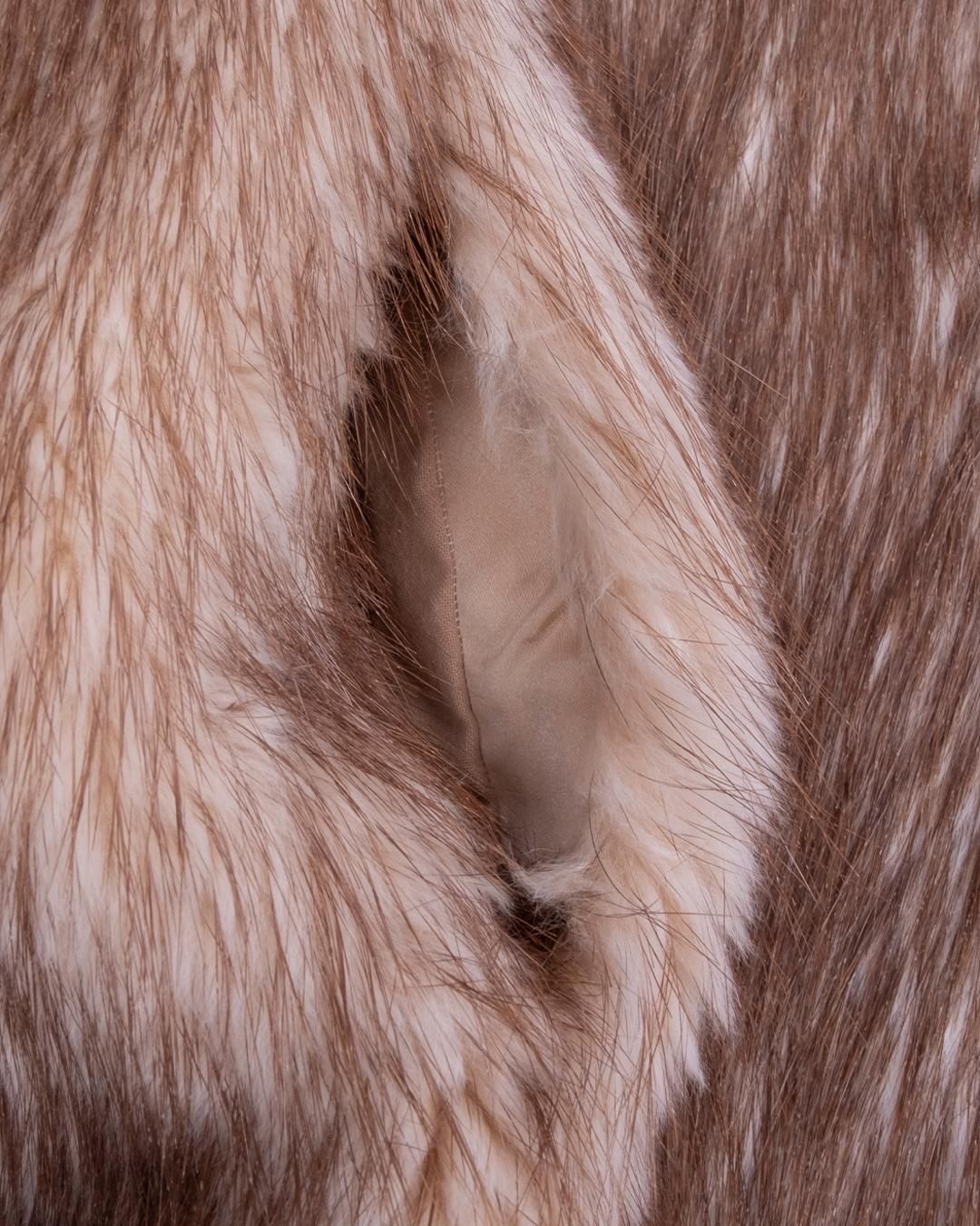 Brown Prada AW2013 Long Hair Beaver Fur Coat