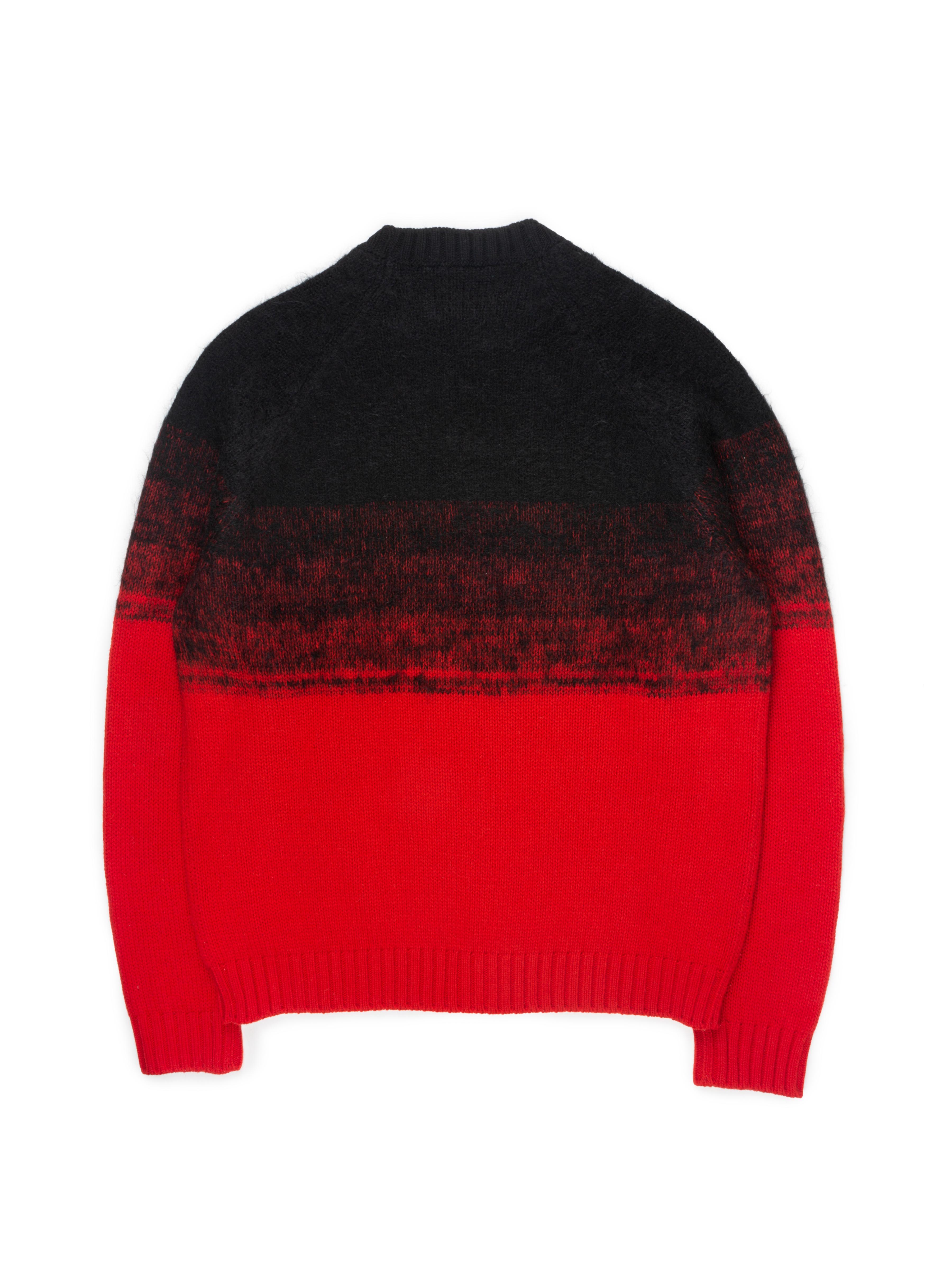 black green red sweater