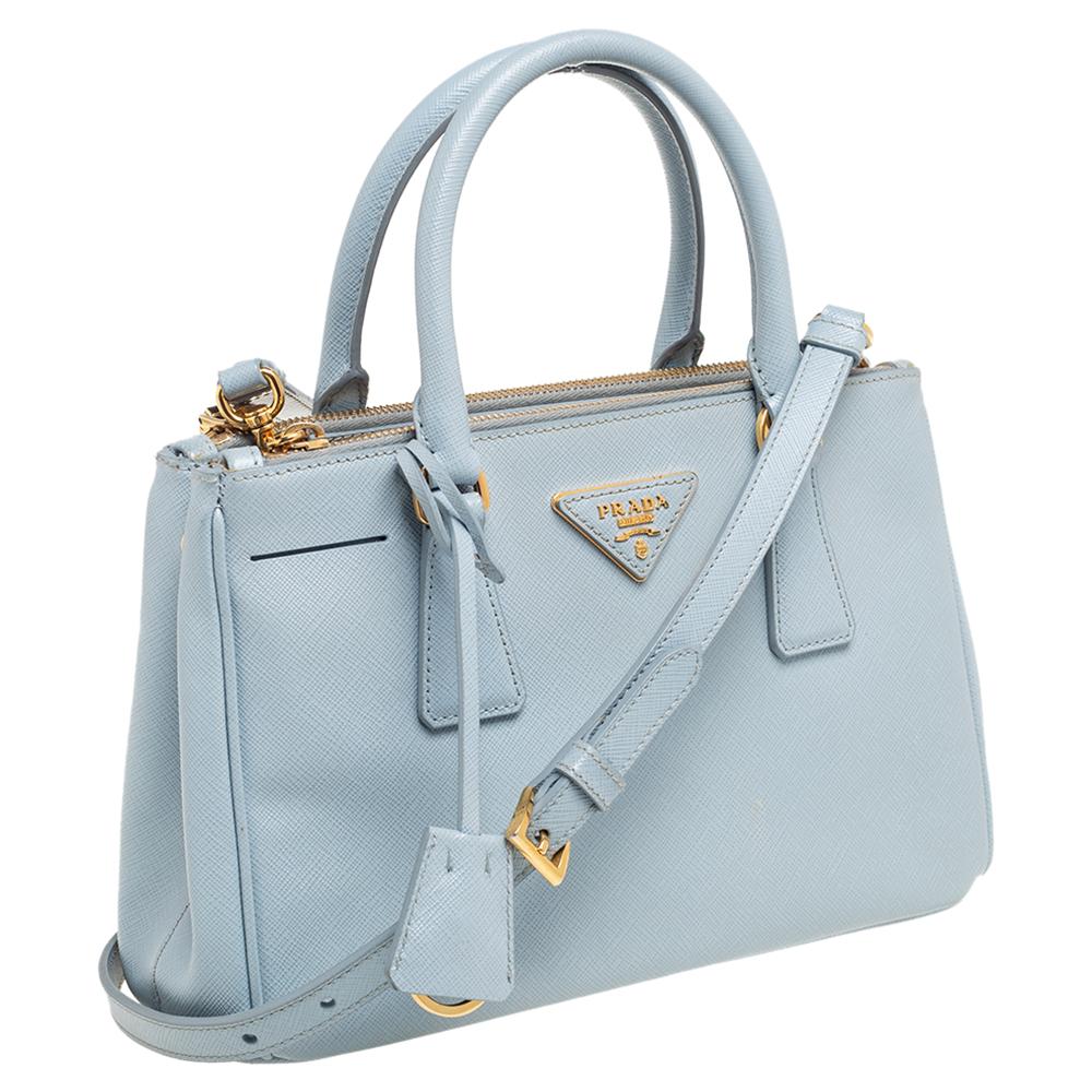 light blue prada bag