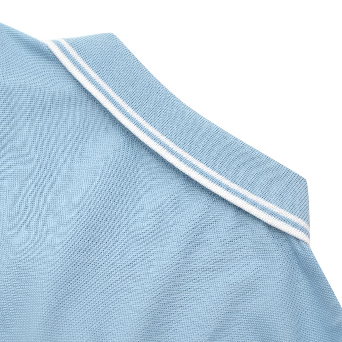 Prada Baby Blue Short Sleeve Polo Shirt For Sale 3