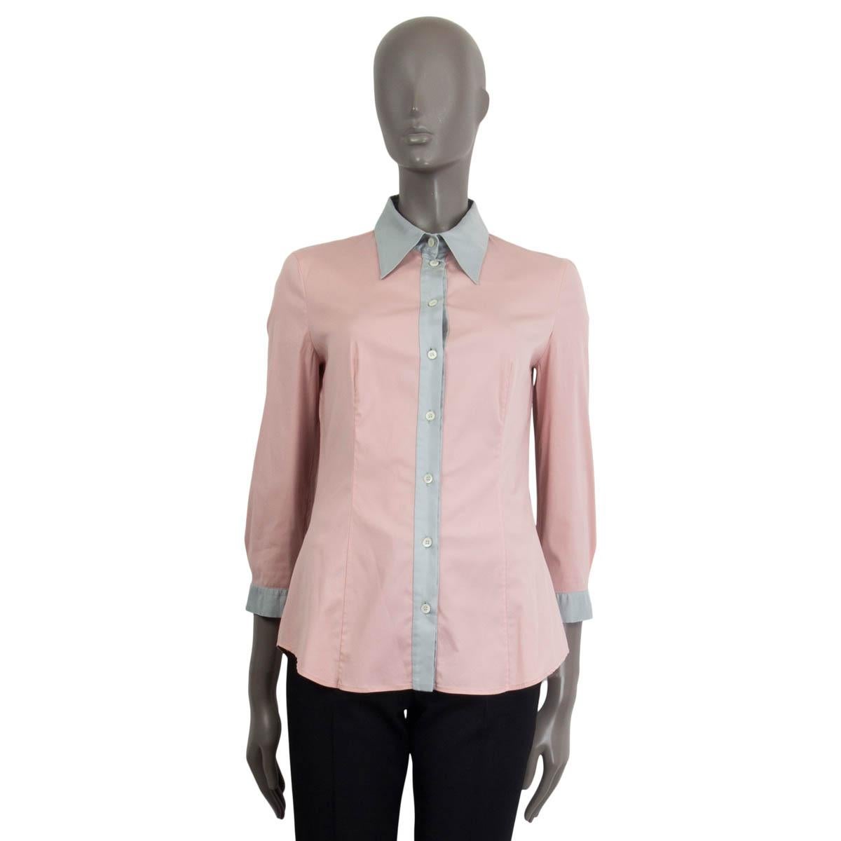 pink cotton blouse