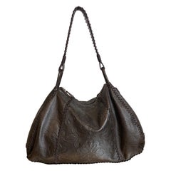 Prada bag in dark brown leather