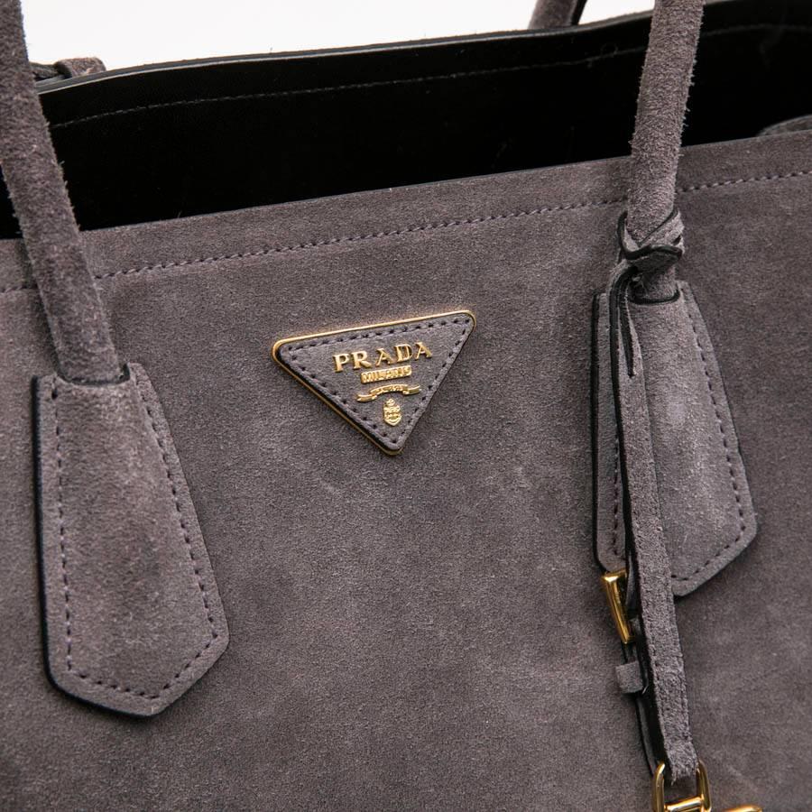 PRADA Bag in Pearly Gray Velvet Calfskin 7