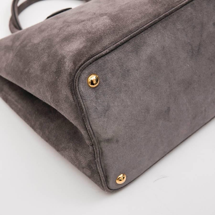 PRADA Bag in Pearly Gray Velvet Calfskin 1