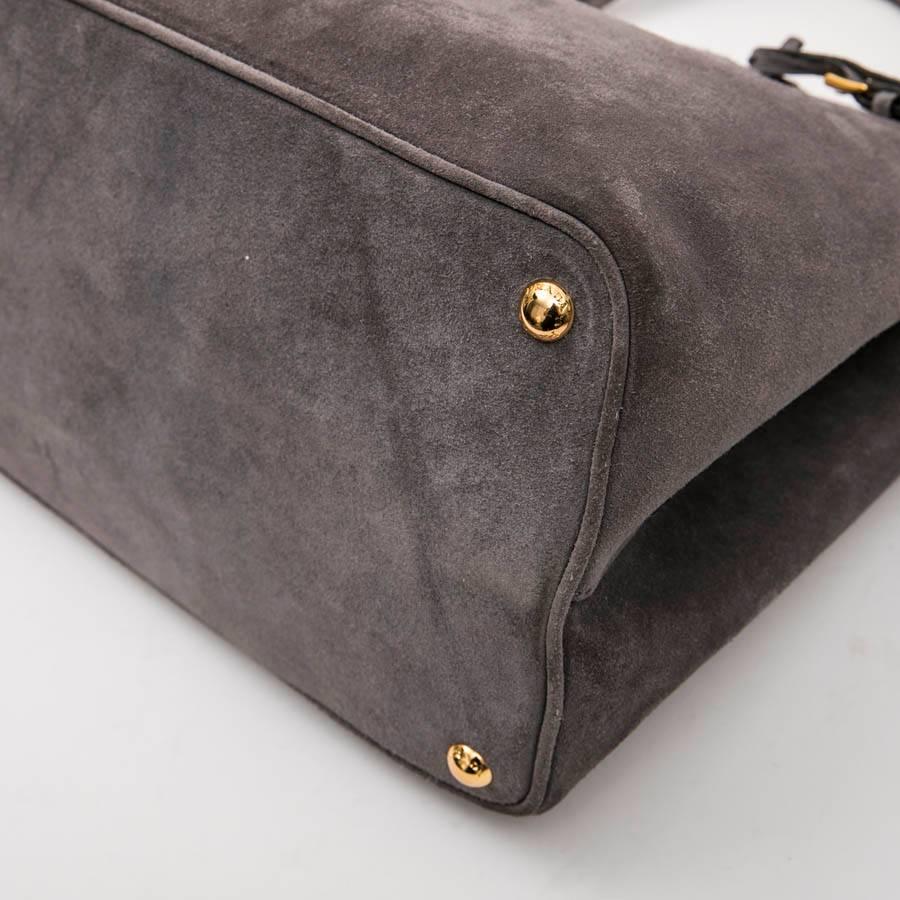 PRADA Bag in Pearly Gray Velvet Calfskin 2