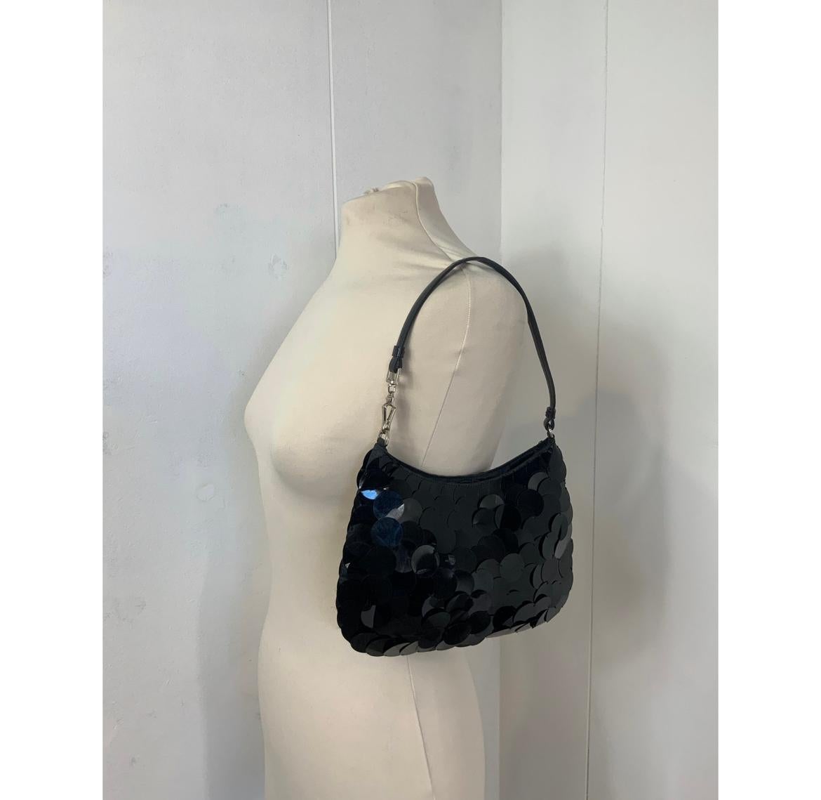 Black Prada bag with black sequins