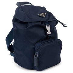 PRADA Baltico blue nylon VELA SMALL BACKPACK Bag
