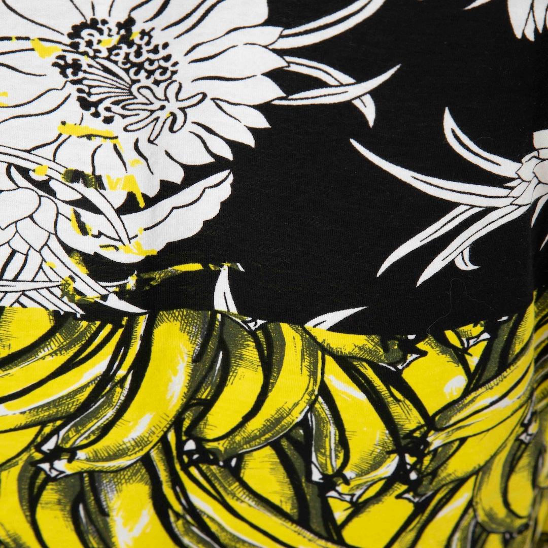 Prada Banana & Floral Print Knee Length Dress Size S In Good Condition In London, GB