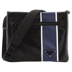 Prada Bandoleer Crossbody Bag Printed Leather