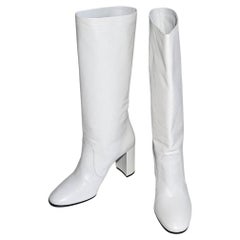 Prada Barbarella style white boots! very rare Org price €1850 size 39.5