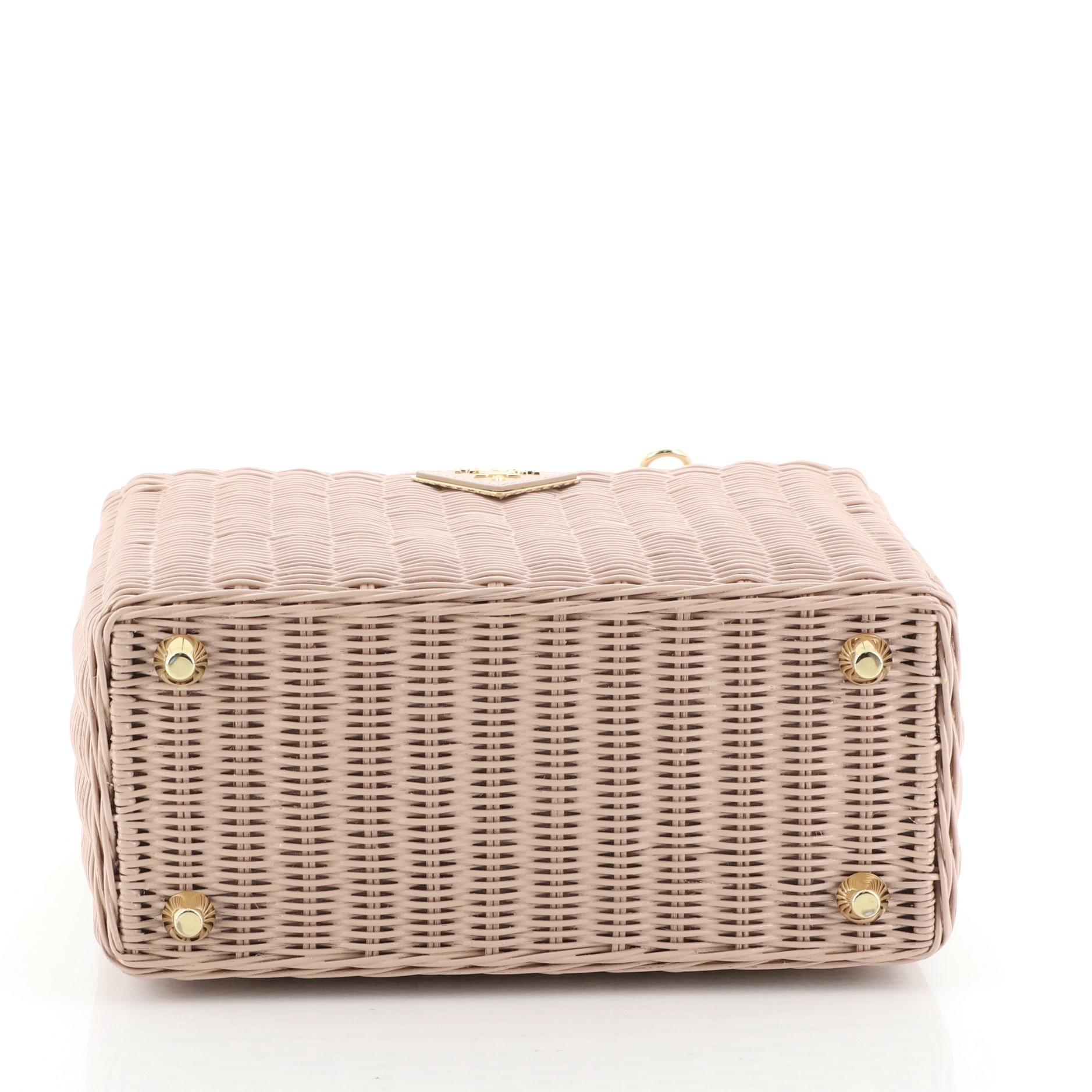 pink prada basket bag