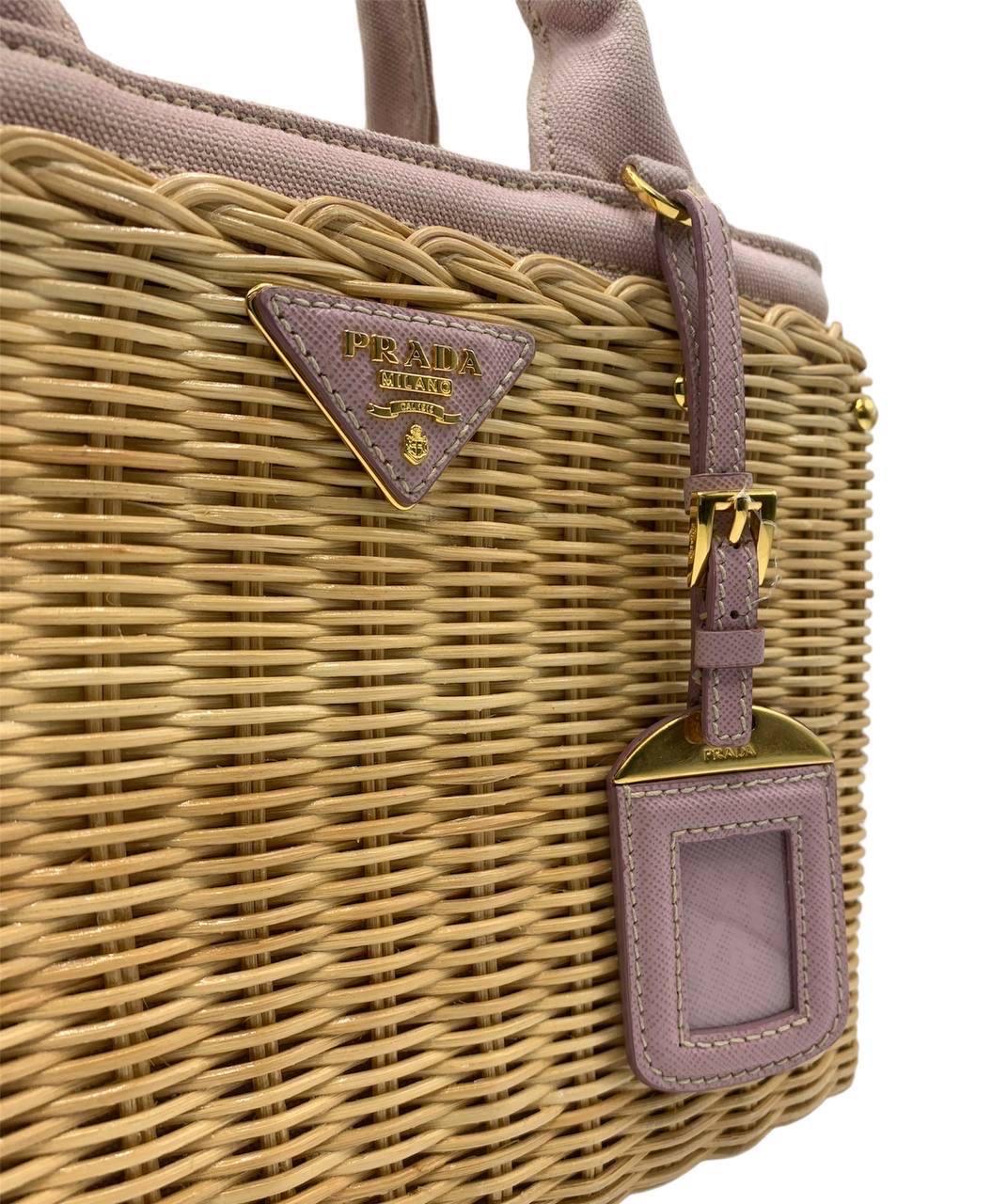 Borsa store paglia prada