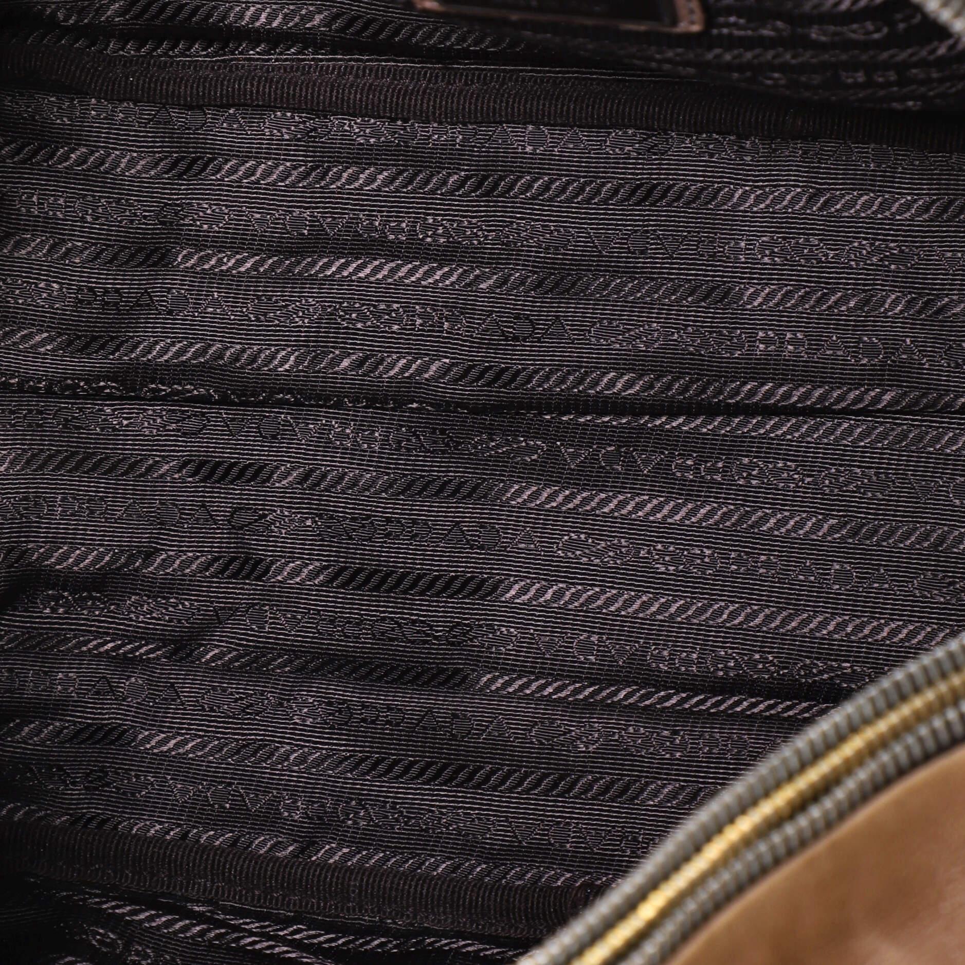Prada Bauletto Bag Ombre Glace Calf Medium In Fair Condition In NY, NY
