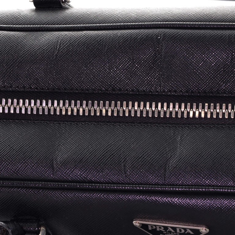 Prada Bauletto Bag Saffiano Leather Large For Sale 3
