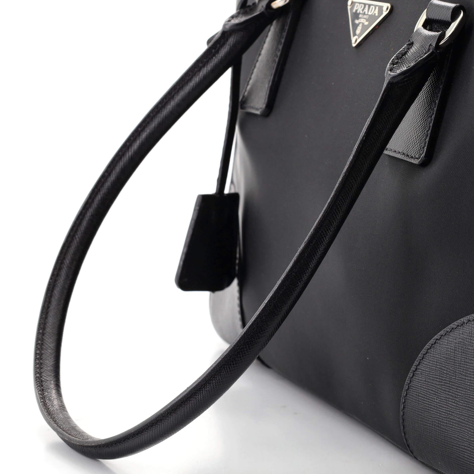 Prada Bauletto Tasche Tessuto mit Saffiano-Leder Medium 1