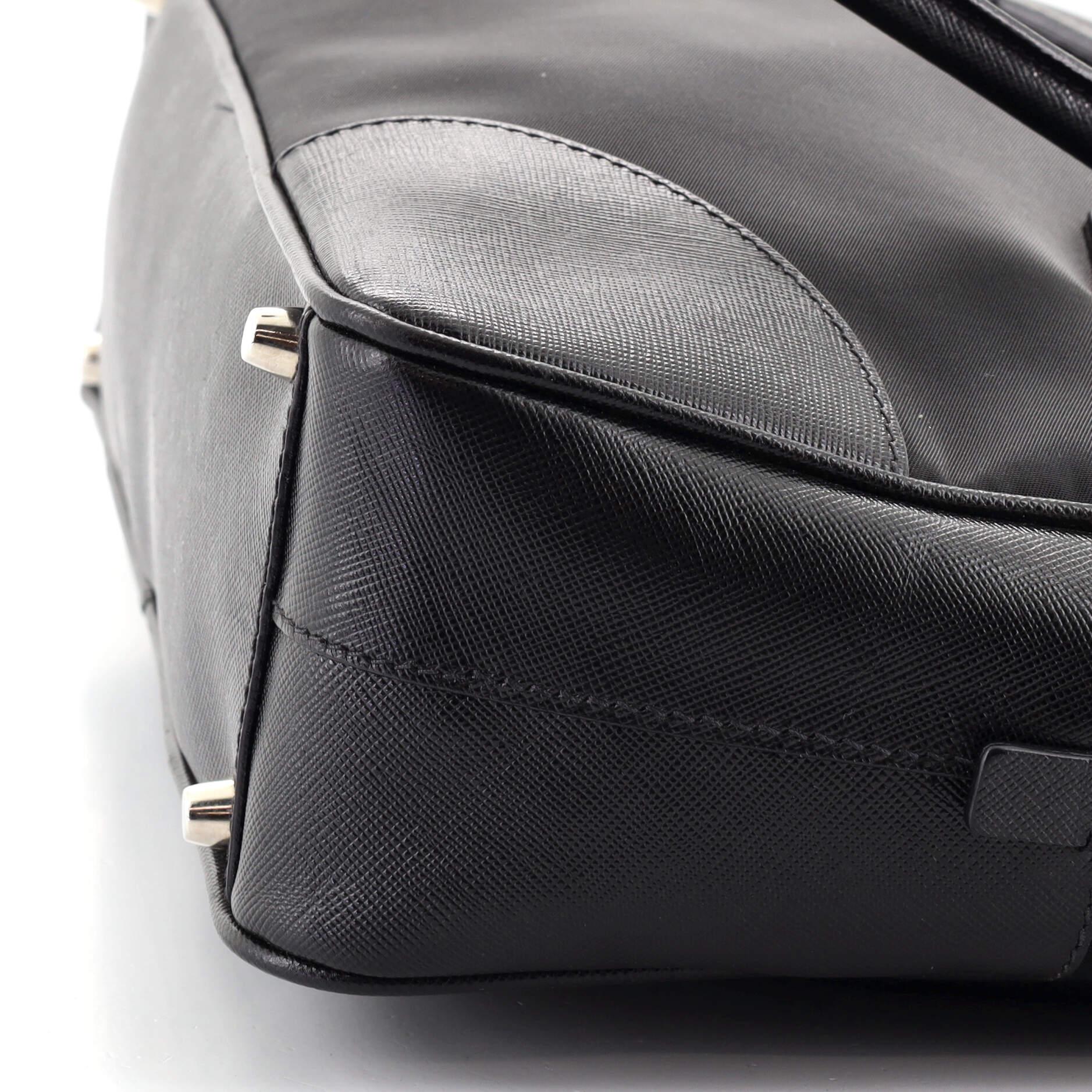 Prada Bauletto Tasche Tessuto mit Saffiano-Leder Medium 2