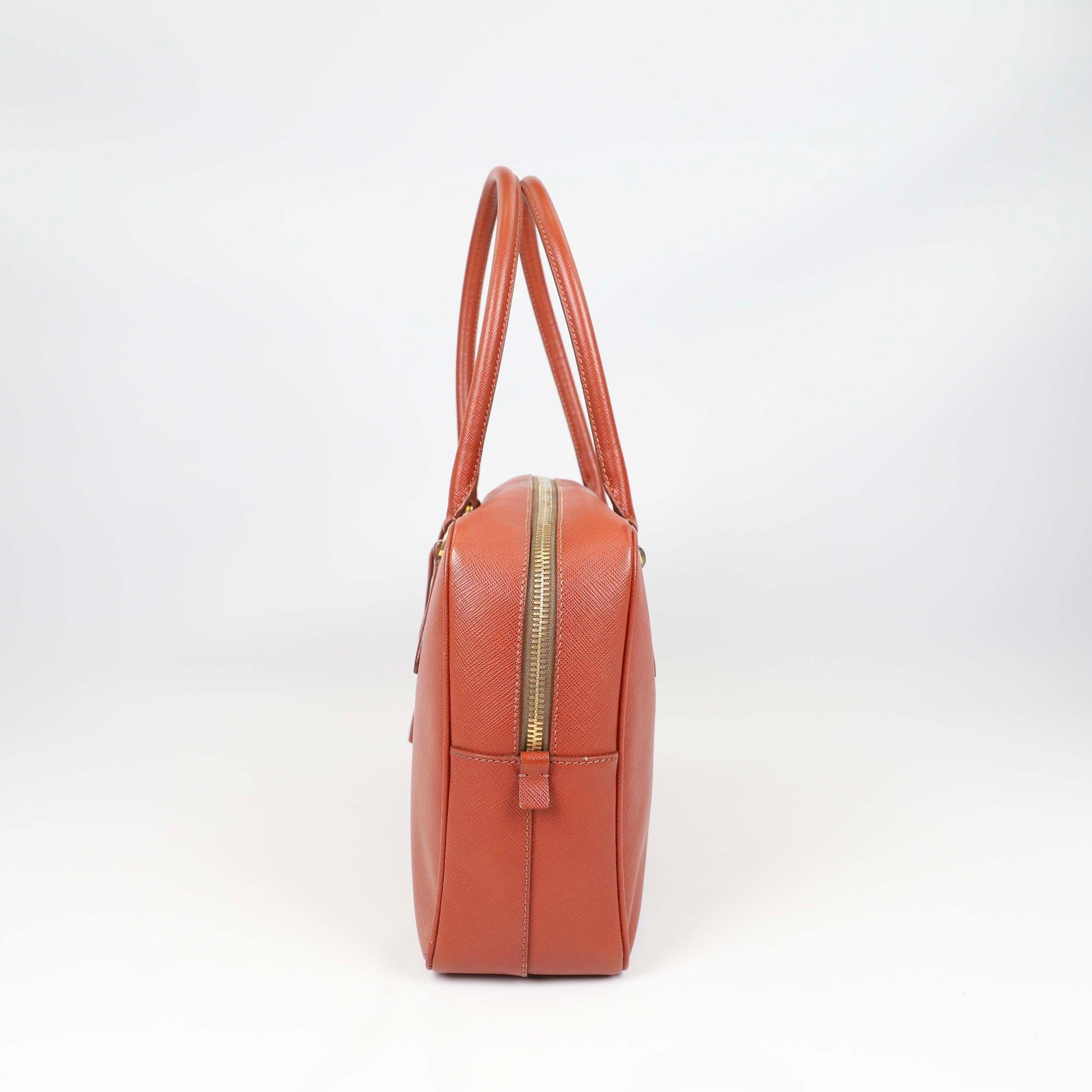 Prada Bauletto Leather handbag For Sale 6