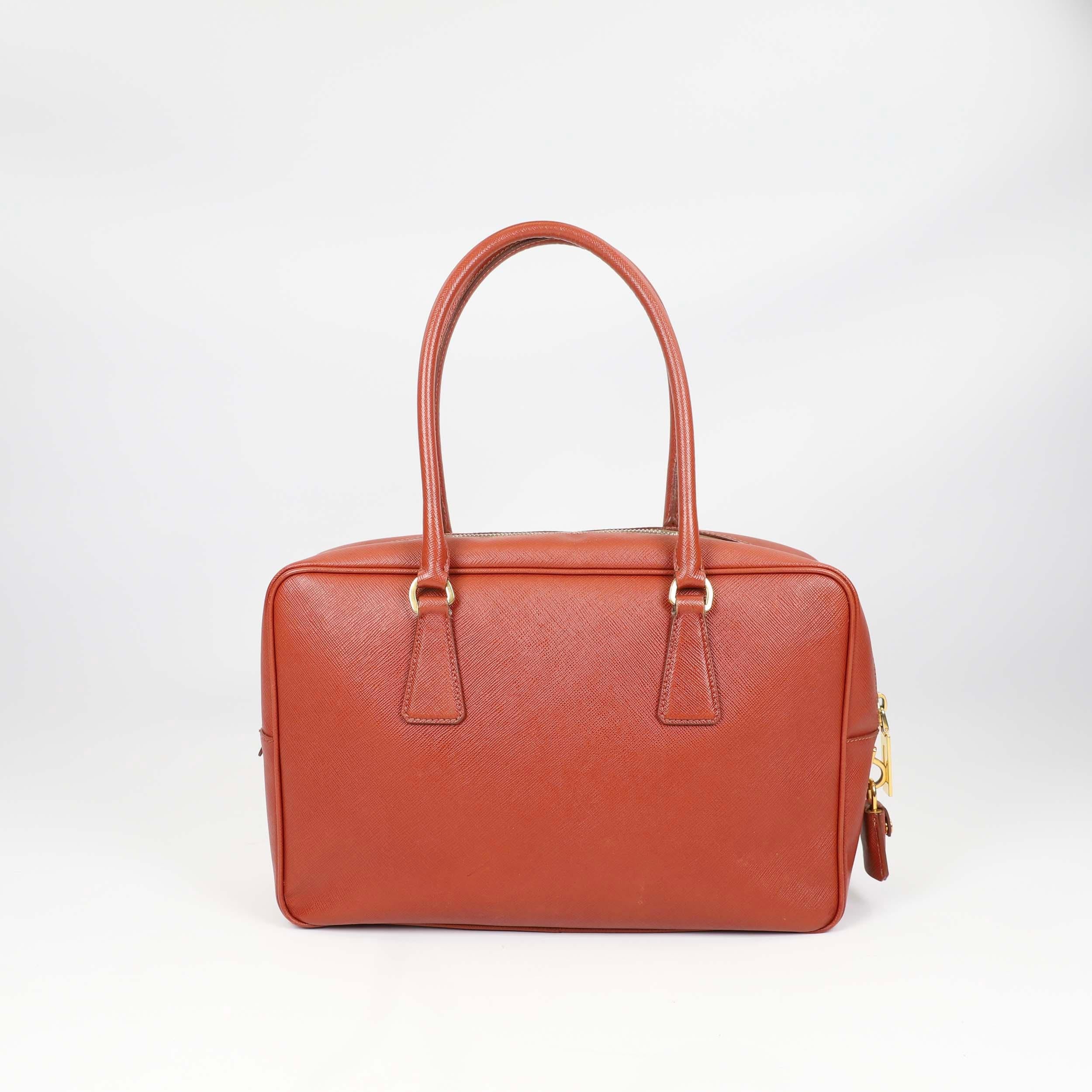Prada Bauletto Leather handbag For Sale 7
