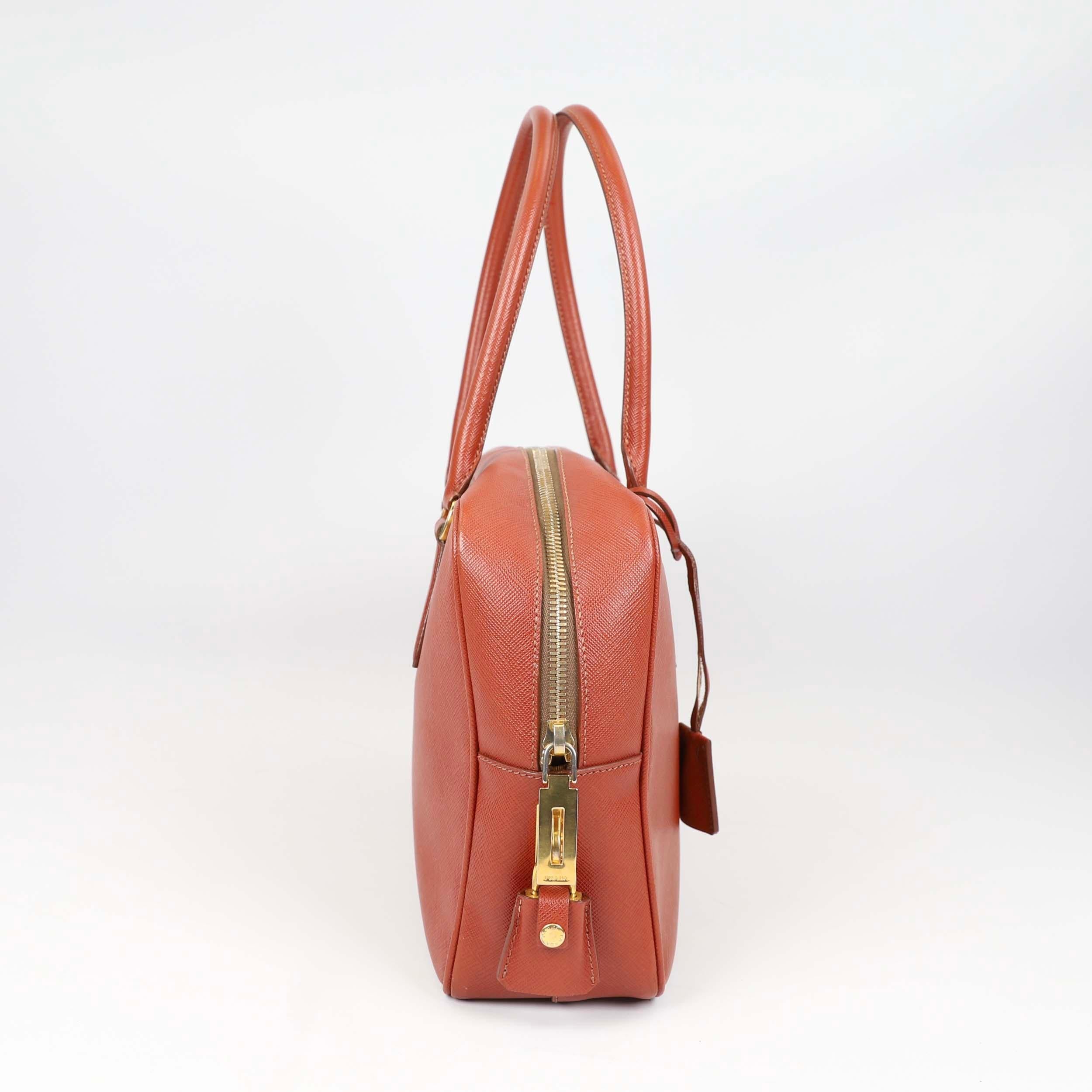 Prada Bauletto Leather handbag For Sale 8