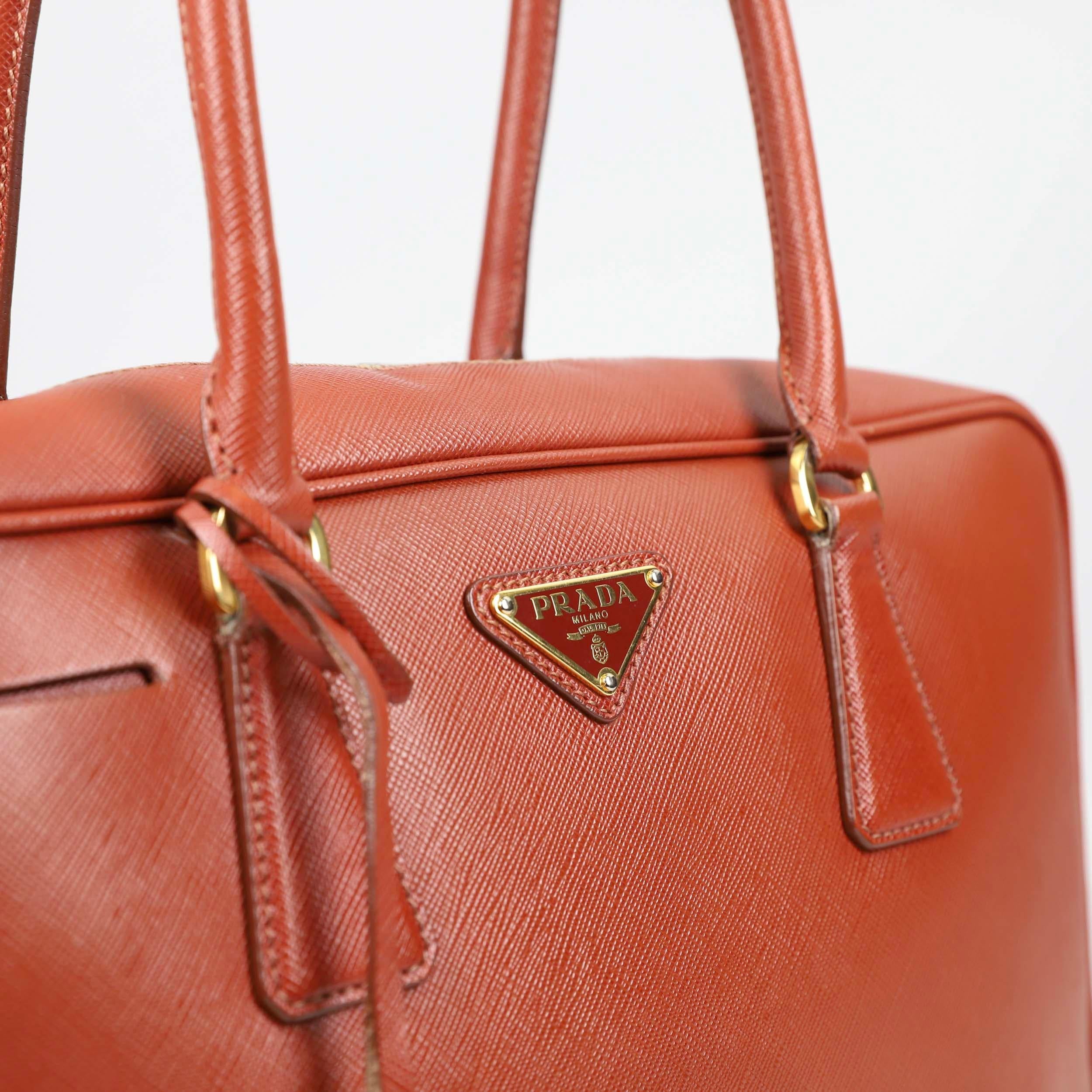 Prada Bauletto Leather handbag For Sale 10
