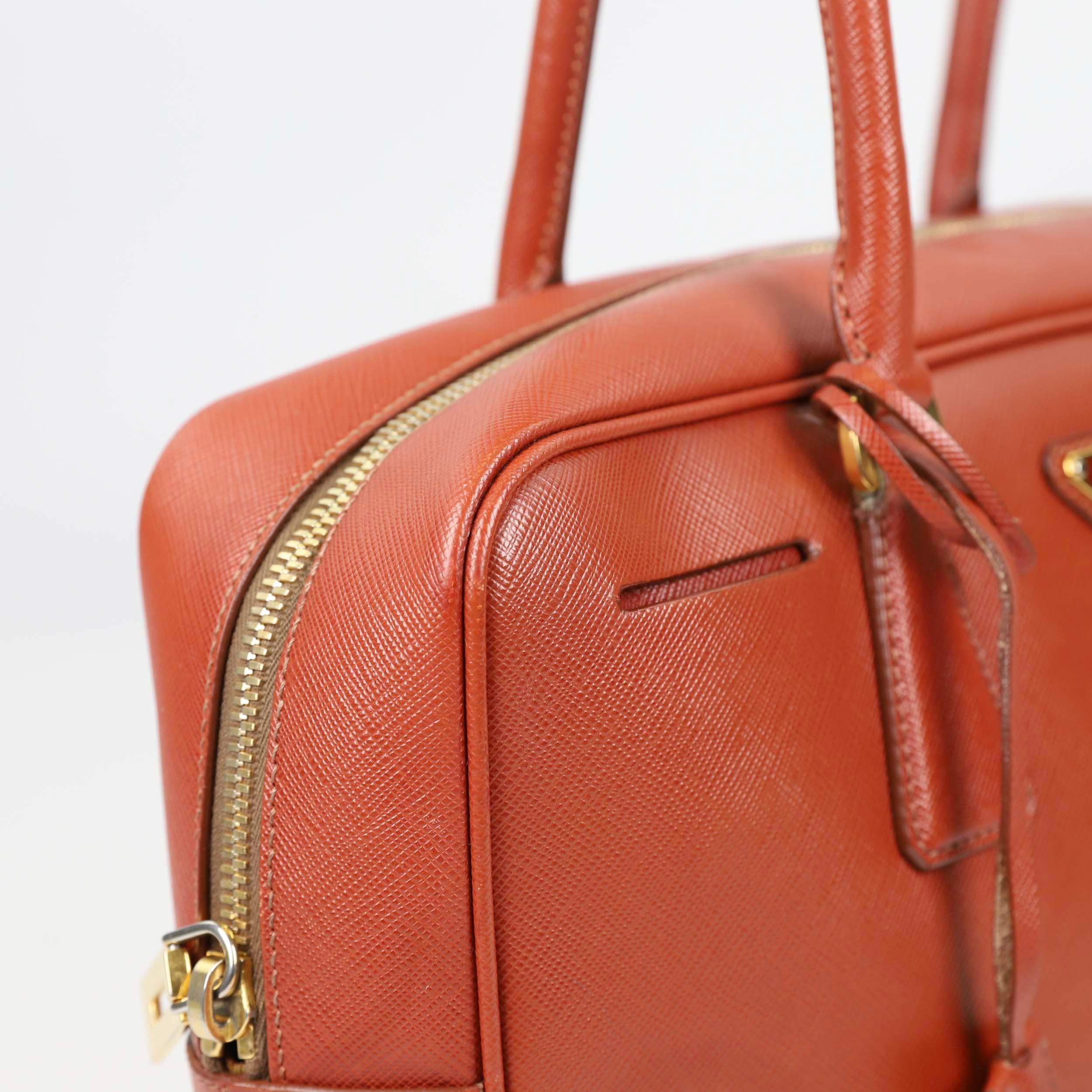 Prada Bauletto Leather handbag For Sale 11
