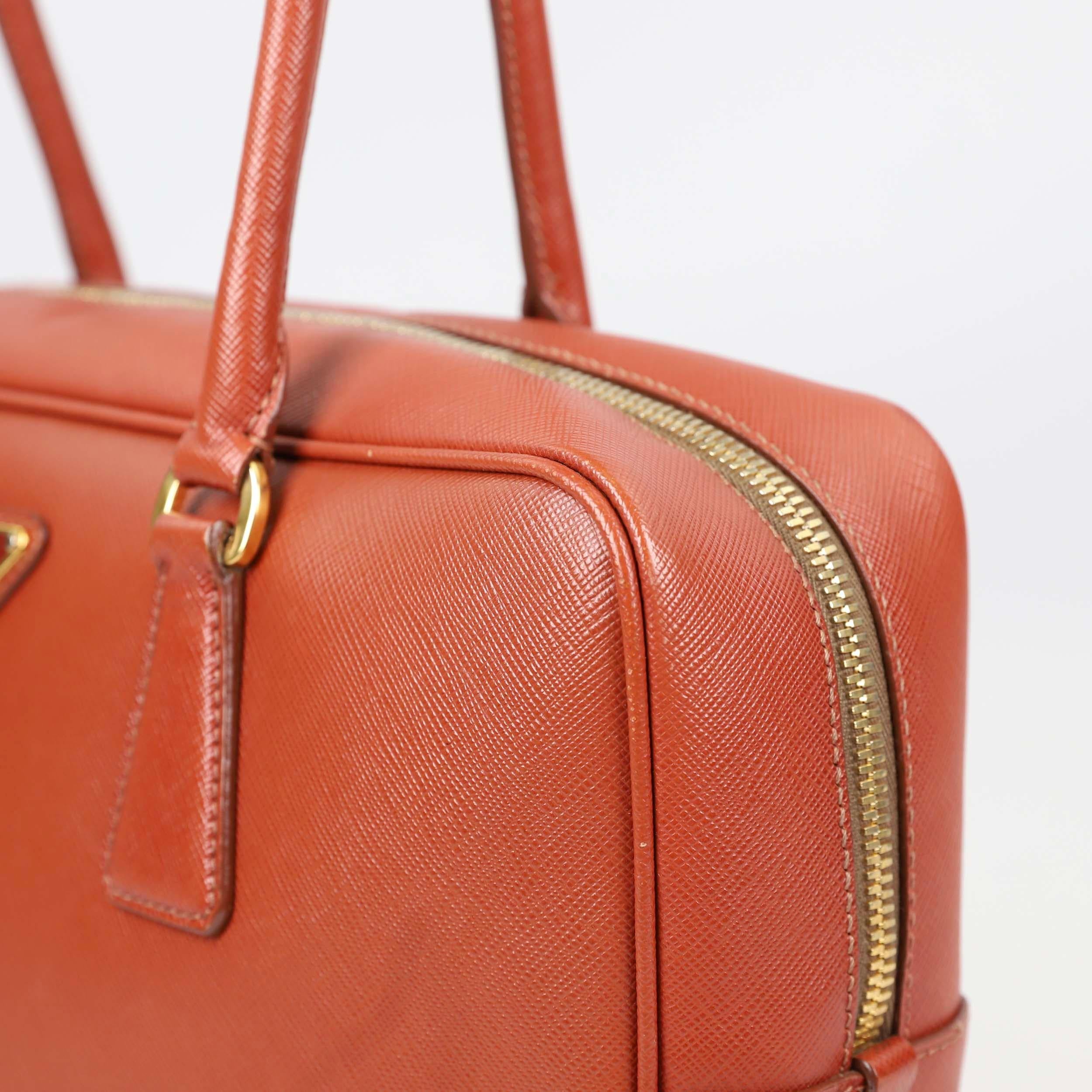 Prada Bauletto Leather handbag For Sale 12