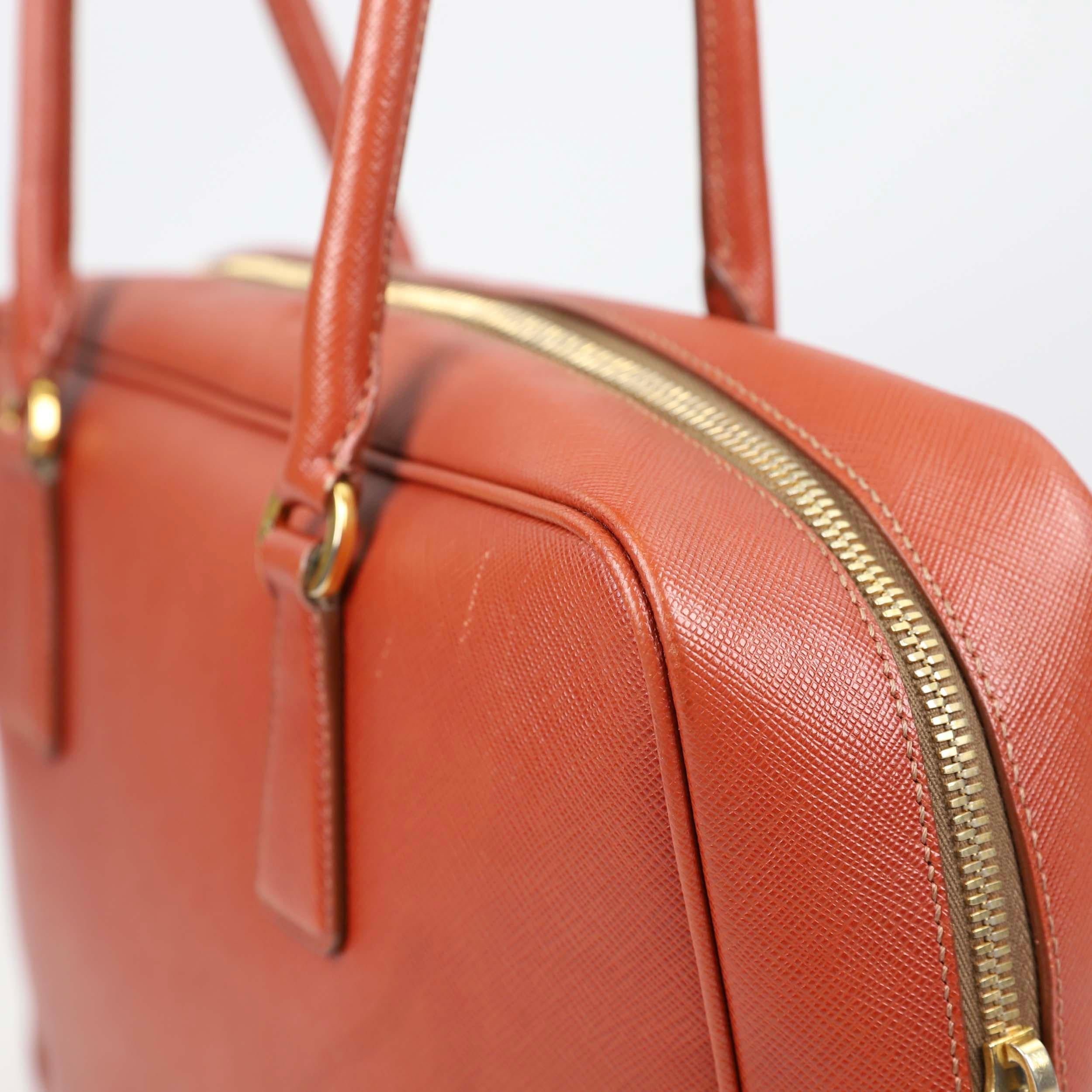 Prada Bauletto Leather handbag For Sale 14