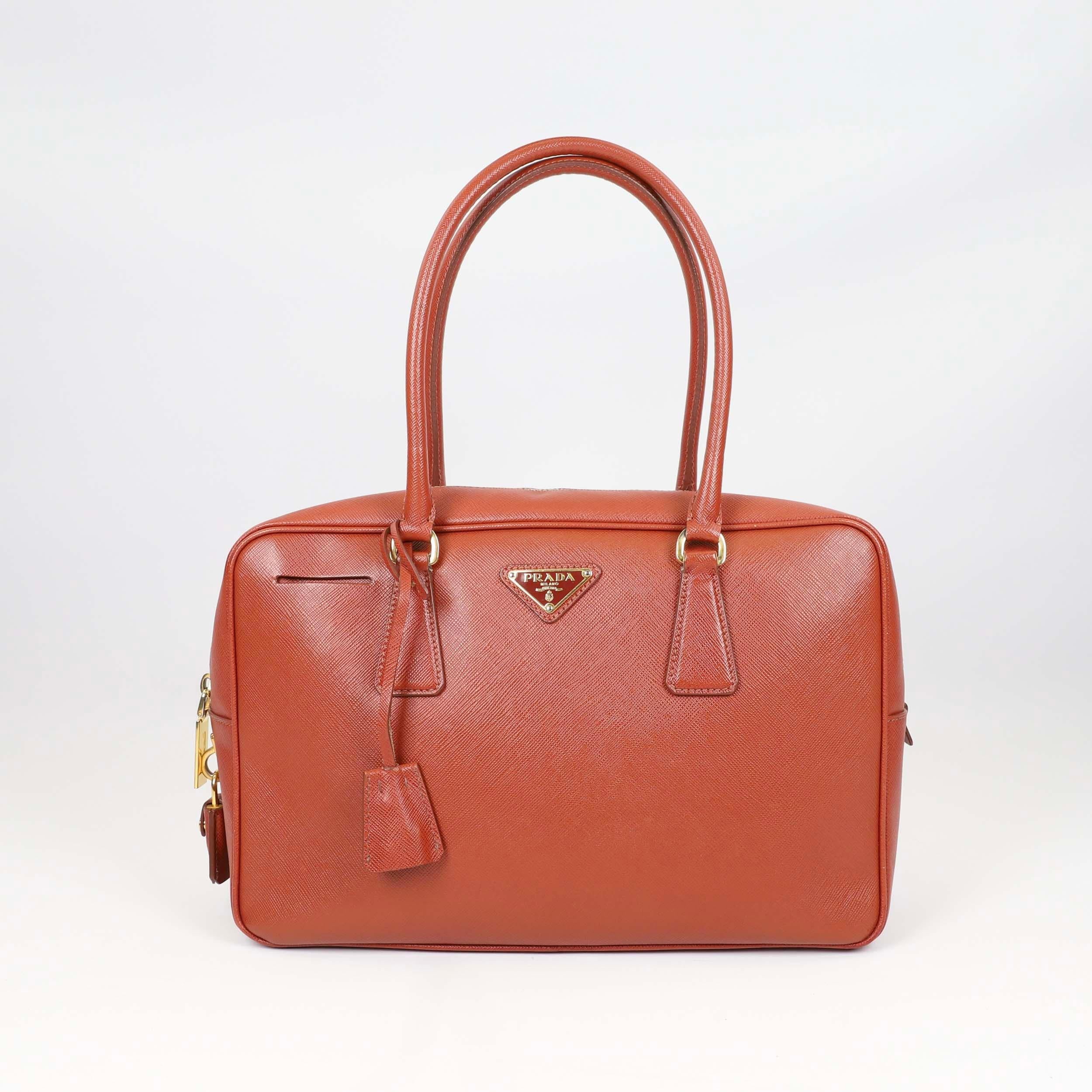 Prada Bauletto Leather handbag For Sale 5