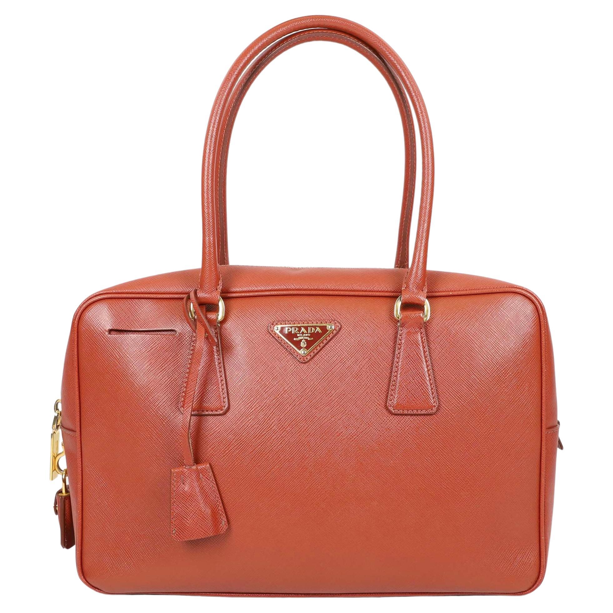 Prada Bauletto Leather handbag For Sale