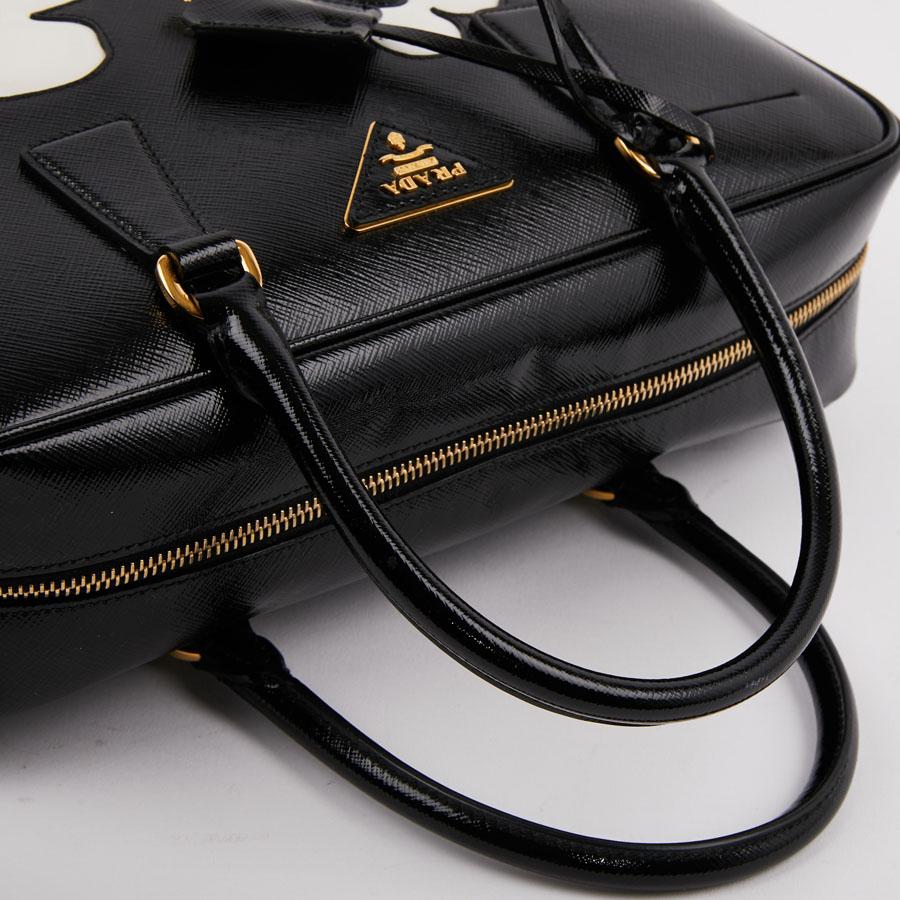 PRADA Baulleto Bag In Black Patent Saffiano Leather 1